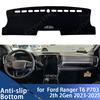 For Ford Ranger T6 P703 2th 2Gen  2024 2025 Dashboard Cover Board Anti-Slip Mat Protect Pad Car Accessories Sunshade Carpet