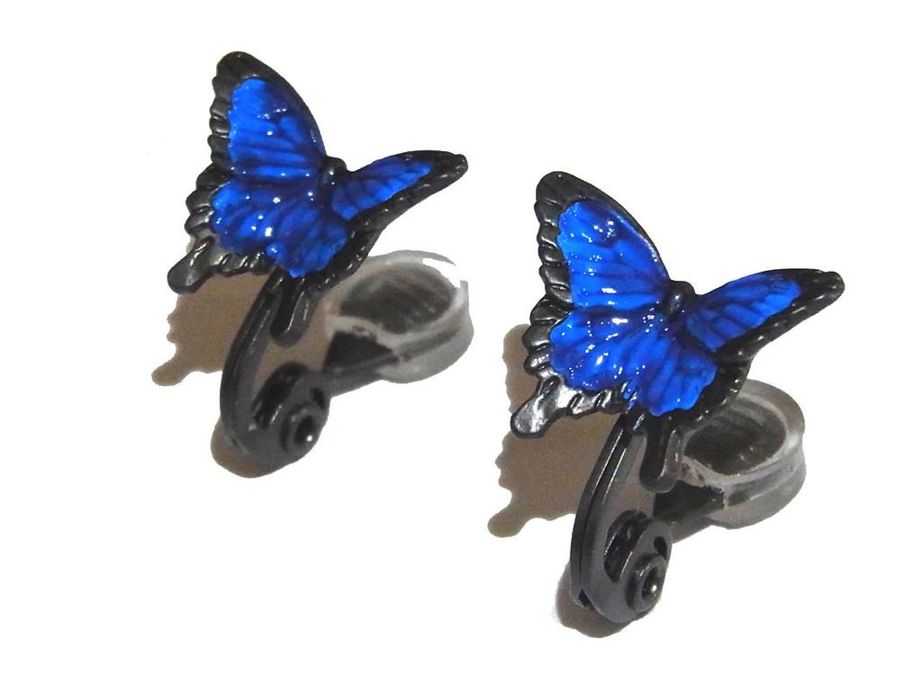 Kolczyki Palnart Poc Palnart urodzinowe dla dorosłych, motyl, Poc, "Oolyria Swallowtail", akcesoria, prezent, kobiety, owad, motyl, unikalne, eleganckie,