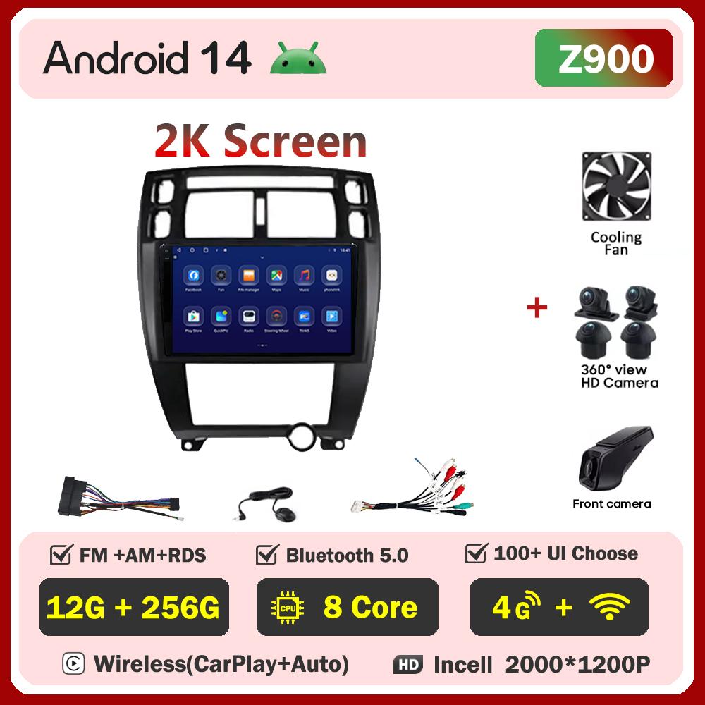 Car Radio Player Android 14 For Hyundai Tucson 1 2004 Carplay Auto Screen Wireless Android Auto Intelligent Car Systems 5G Wifi