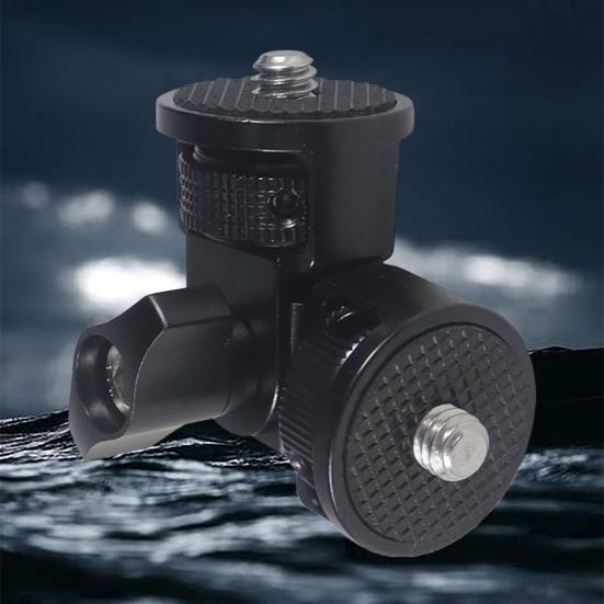 Camera Tripod Mount Conversion Adapter Simple Installation 360-Degree Adjustment Anti-slip Grip Pad Action Camera Stabilizer Bracket