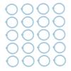 40 Pcs   Rings Multifunction Multiple Colors Round Hole Loose Lf Paper Single Rings