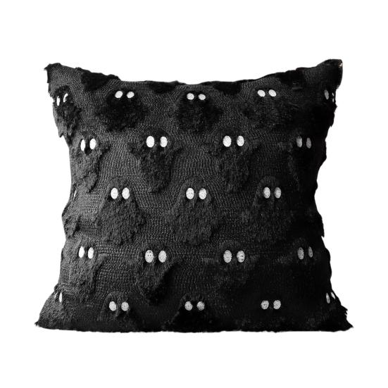 Decorative Pillow Case Ghost Pumpkin Cat Pattern Pillow Cover Removable Easy To Clean Washable Throw Pillow Case