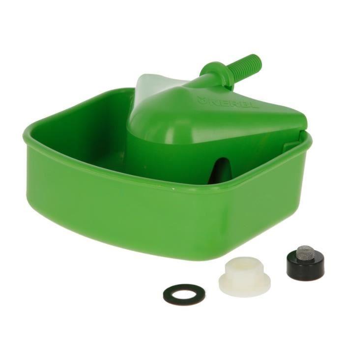 Abreuvoir - kerbl - universel - vert - 15x7 cm - auto-remplissant