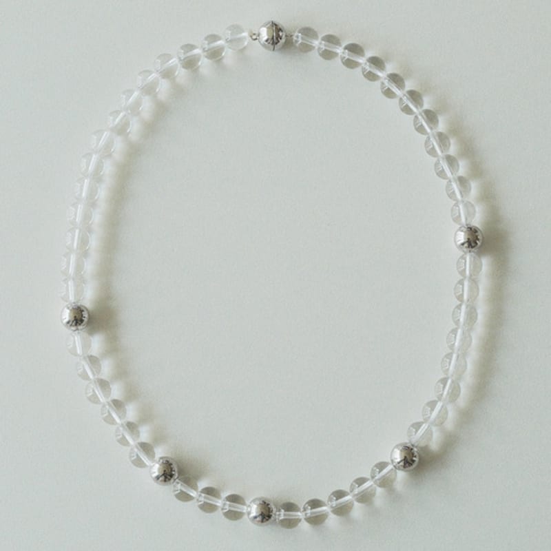 Oaeb Klarer Kugel-Halskette - 8mm