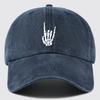 Skull Hand Print Design Adjustable Dad Trucker Visor Sun Hat Unisex