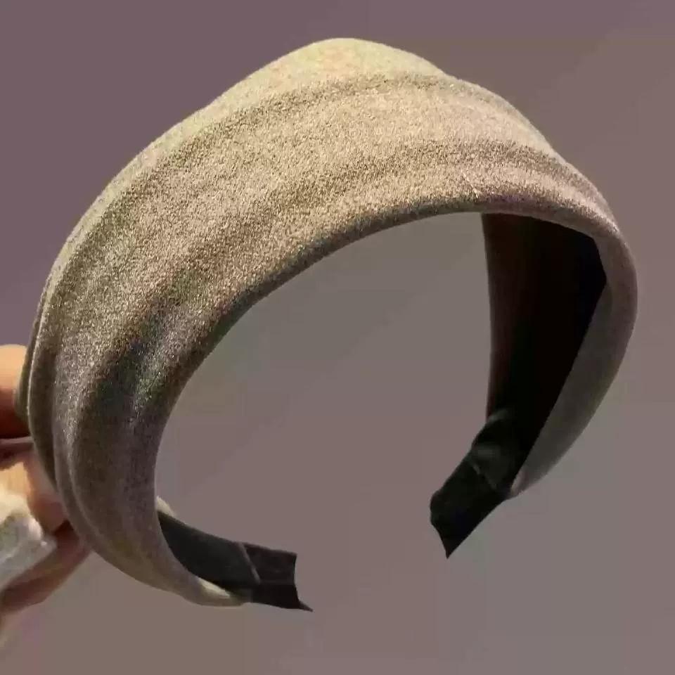 

Женская винтажная однотонная мягкая хлопковая повязка на голову для девочек, милое украшение для волос, ободок для волос, модные аксессуары для волос