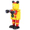 Personality Cute Wooden Robot Toys Learning & Educational Toys for Kids Children (Yellow)