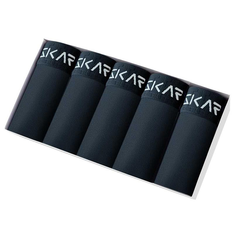 5PCs Pack 2025 Men Panties New Print Underwear Man Brand Boxer And Underpants For Homme Luxury Set Sex Polyester Shorts Slip