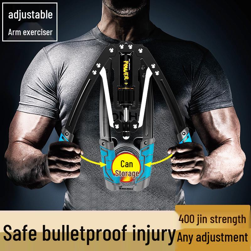 

Adjustable Hydraulic Arm Exerciser 400 Jin - Home Fitness Grip Bar for Arm, Chest, and Abdominal Strength Training Red Hydraulic Arm Exerciser