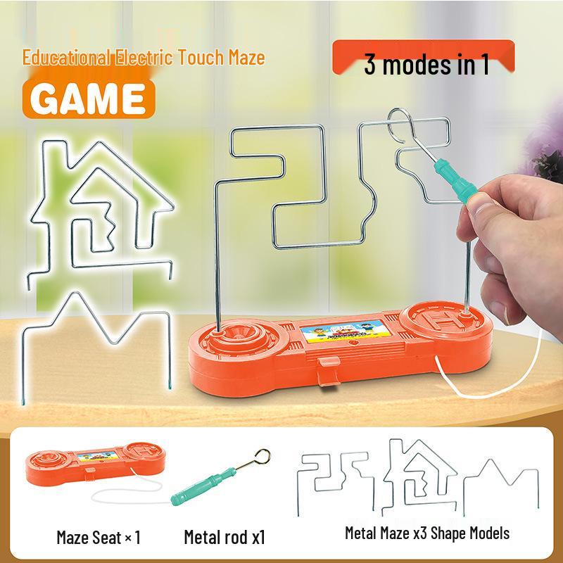 Electromagnetic Hot Wire Maze Educational Game for Hand-Eye Coordination and Concentration Training
