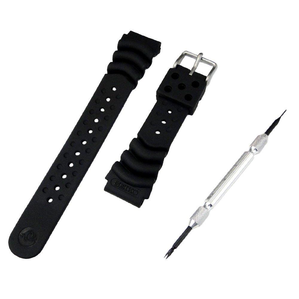 

Genuine Domestic Authorized 20mm seiko Diver Urethane Band DB73BP Set with spring bar removal and simple instructions [SEIKO Retailer]