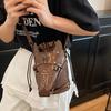 Funny Shoulder Bag Vintage Style Creative Horse Head Mask Bucket Bag Unique Niche Single Shoulder Crossbody Bag for Women