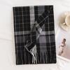 Womens Plaid Scarf Faux Cashmere Long Shawl Winter Warmth Neck Protection Commute