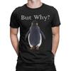 Vintage TShirt Beach Nihilist Penguin But Why Head Towards The Mountains Hip Hop TShirts Cotton Tshirt Adult Casual Top Tees
