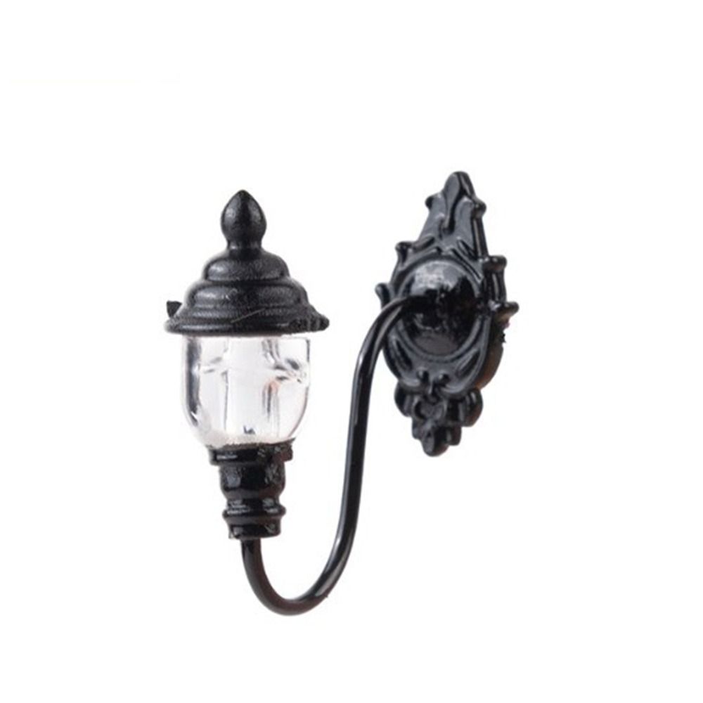 ABS Metal Material Dollhouse Wall Lamp 1.7*1.8cm/2.2*2.7cm Garden Yard Led Light