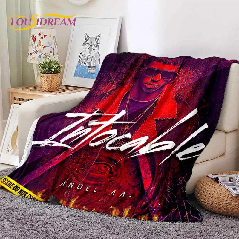 Free Anuel AA Rapper Hip Hop Singer Soft Flannel Blanket for Beds Bedroom Sofa Picnic,Throw Blanket for Outdoor Leisure Nap Gift