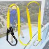 652F Steel Hook Safety Belt 180cm Not Fall Harness Lightweight Steel Climbing Rope for Outdoor Activity & Roofing Job