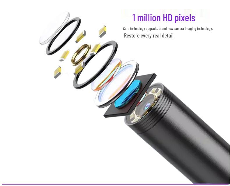 3-in-1 HD Mobile Endoscope: Photo & Video Capture for Appliance Repair & Pipe Inspection