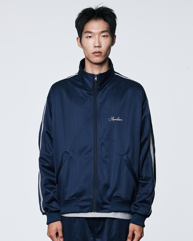 Aambition Jacquard Line Track Jacket (Navy)