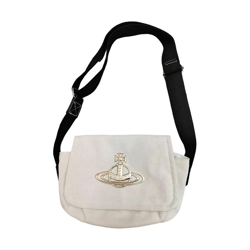 Damen Canvas Tasche Stilvoller Verstellbarer Schultergurt Einkaufstasche für Reisen Weiß