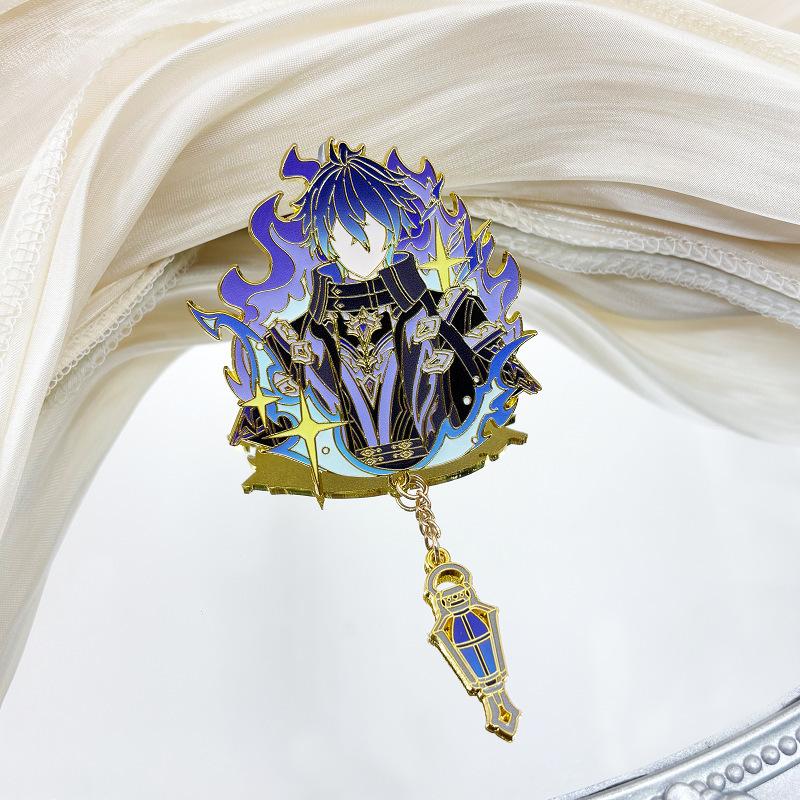 Genshin Plush Doll Pendant Scaramouche Keychain Neuvillette Wriothesley Furina Ornaments Games Party Favors Gifts