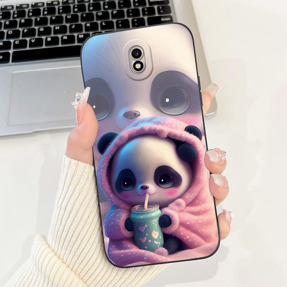 Cute Panda Cover For Samsung J7 2017 Case SM-J730F Silicone Soft TPU Fundas Phone Case For Samsung Galaxy J7 2017 Coque Bumper
