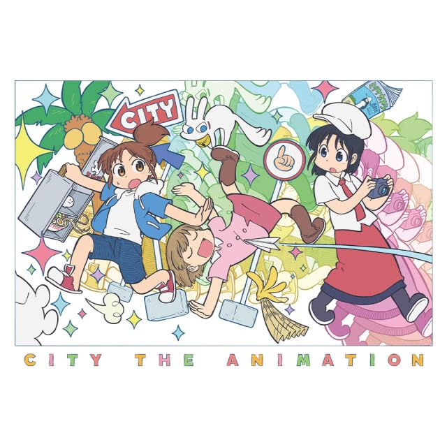 [azumaker] TV Anime "CITY THE ANIMATION" Ribbed Long Sleeve T-Shirt, Nagumo Midori, Nikura, and Izumi Wako, Size L