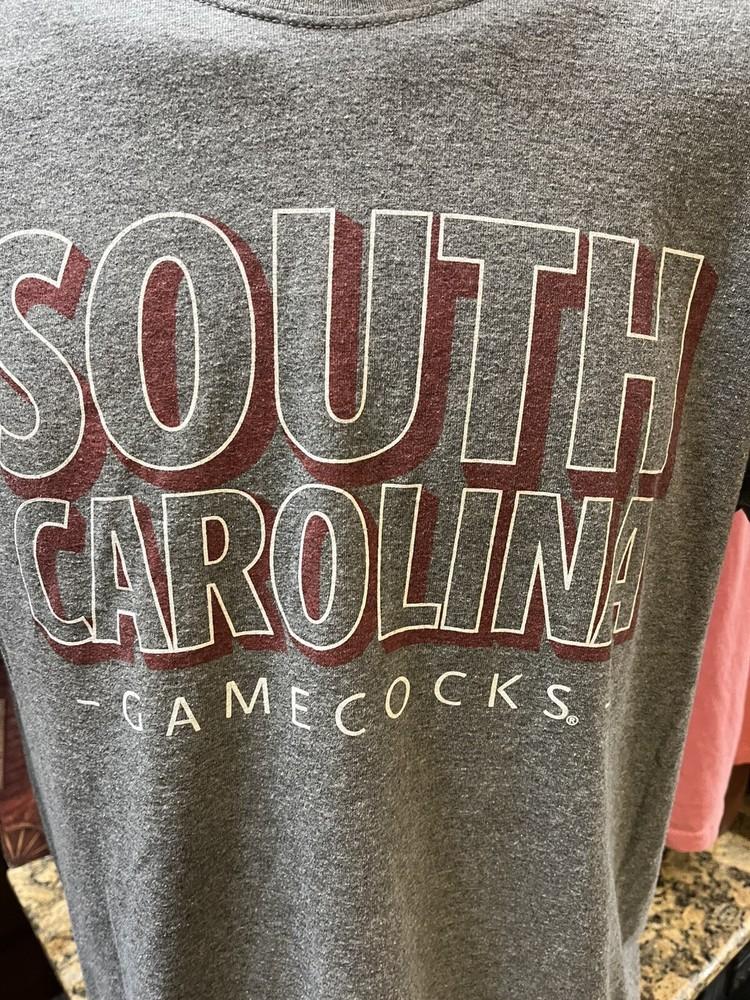 South Carolina Gamecocks Gray Short Sleeve T-Shirt Adult Size M Medium