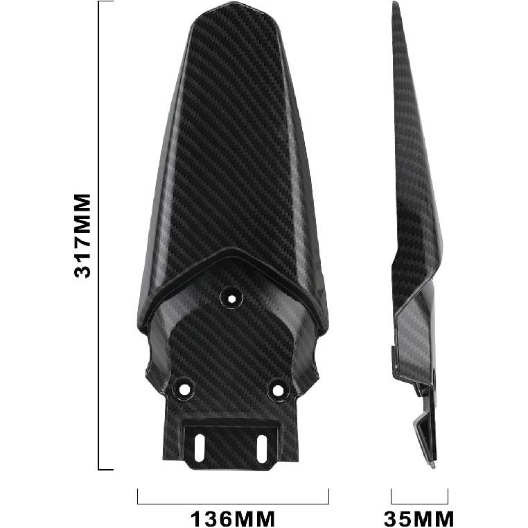 Rear Fender for Talaria Sting MX3 MX4 MX5/PRO Electric Dirt Bike Mudguard Mud Guards for Talaria Imitation Carbon Fiber