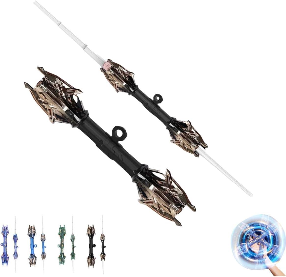 

Световой меч-спиннер, реалистичный световой меч, перезаряжаемая светящаяся сабля RGB 7 цветов, игрушка для пальцев со светящимся светом чёрный