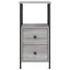 Nightstands (2 pcs) Grey Sonoma 34 x 35.5 x 70 cm engineered wood
