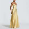 Elegant Slim Fit Solid Color French Style Sleeveless Maxi Dress High Waist 2026 Womens Casual Office Wear