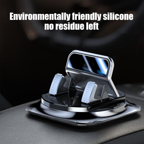 Car Dashboard Phone Holder 360 Degrees Rotation Non-slip Universal Vehicle Dashboard Windshield Mobile Phone Mount Car Essentials