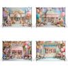 Ice Cream Backdrop For Photography Cake Crush Dessert Shop Balloon Flower Background Wedding Birthday Party Decoration Backdrops