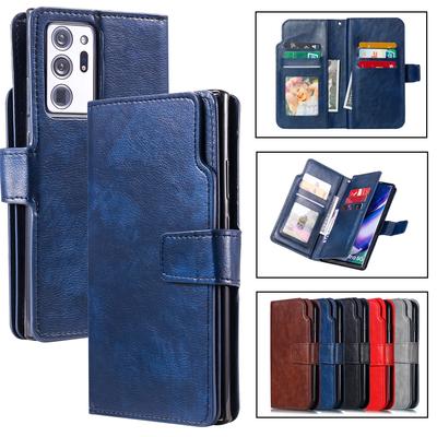 Leather Case For Samsung Galaxy S24 S25 S26 Ultra S23 FE S22 S20 S21 S10 Plus Note 10 20 9 5G Flip Card Slot Wallet Phone Cover