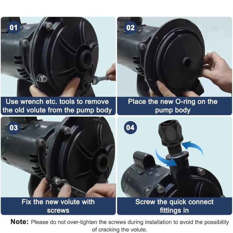 R0536300 Pump Housing Pool Replacement Part Pool Pump Body Plastic Texture Pump Housing Suitable for Pool Circulation