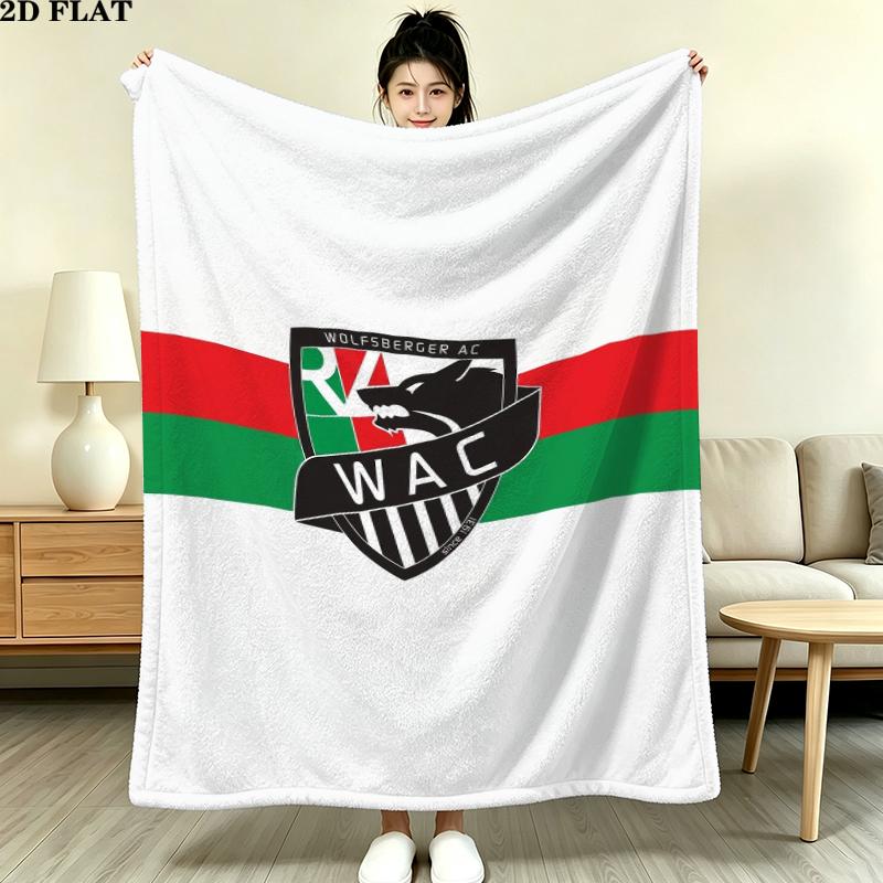 Wolfsberger Athletiksport Print Flannel Blanket, High Quality Comfortable for All Seasons, Home Decor, Warmth and Comfort, Perfect for Christmas Gifts