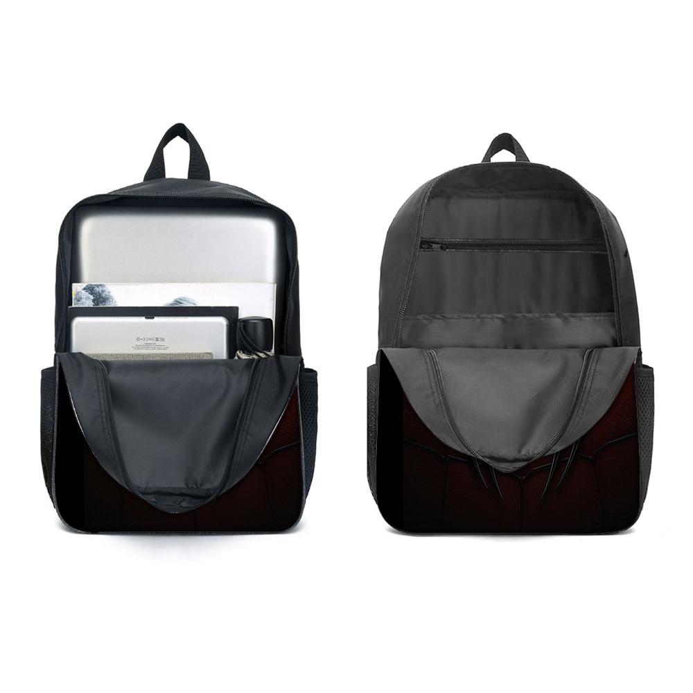 3PCS Dark Spider Print Backpack Set | Roomy Casual Backpack with Matching Clutch & Tote Bag, Perfect for Daily Outings & Travel