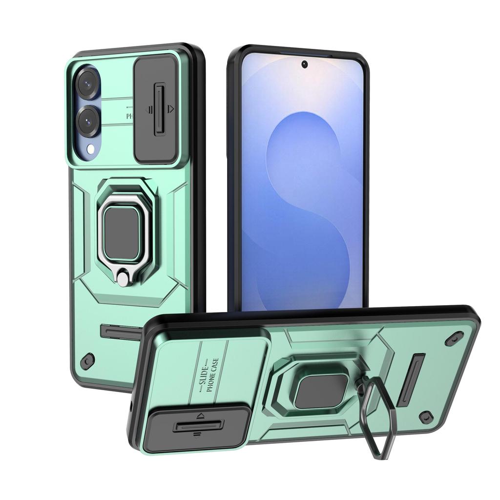 Robuster Kameraschutz Magnetische Bumper Handyhülle mit Ringständer Für iPhone 17 Pro Max Samsung Xiaomi Oppo Honor Harte PC Stoßfeste Hülle