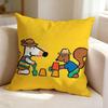 Animated cartoon M-Maisy Mouse  Square Double-Sided printed Pillow Case Bedroom Bedside Pillow Sofa Cushion Cover