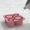 Silicone Cylinder Ice Tray with Lid Portable Popsicle Maker Easy Release Ice