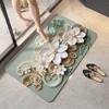 3D Bathroom Soft Diatomaceous Earth Mat Absorbent Non-Slip Quick-Dry Foot Pad Floor Rug For Home Bath Entrance Entryway