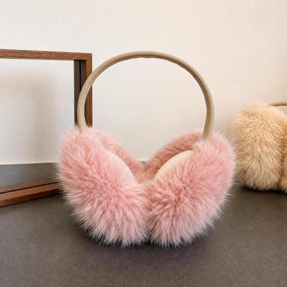 Fluffy Ear Warmer Foldable Winter Earmuffs Korean Style Plush Earmuffs  for Men and Women