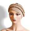 New African Turban Cap Hijab Headdress Women's Pleated Hat Hair Accessories Arab Wrapped Muslim Hijab