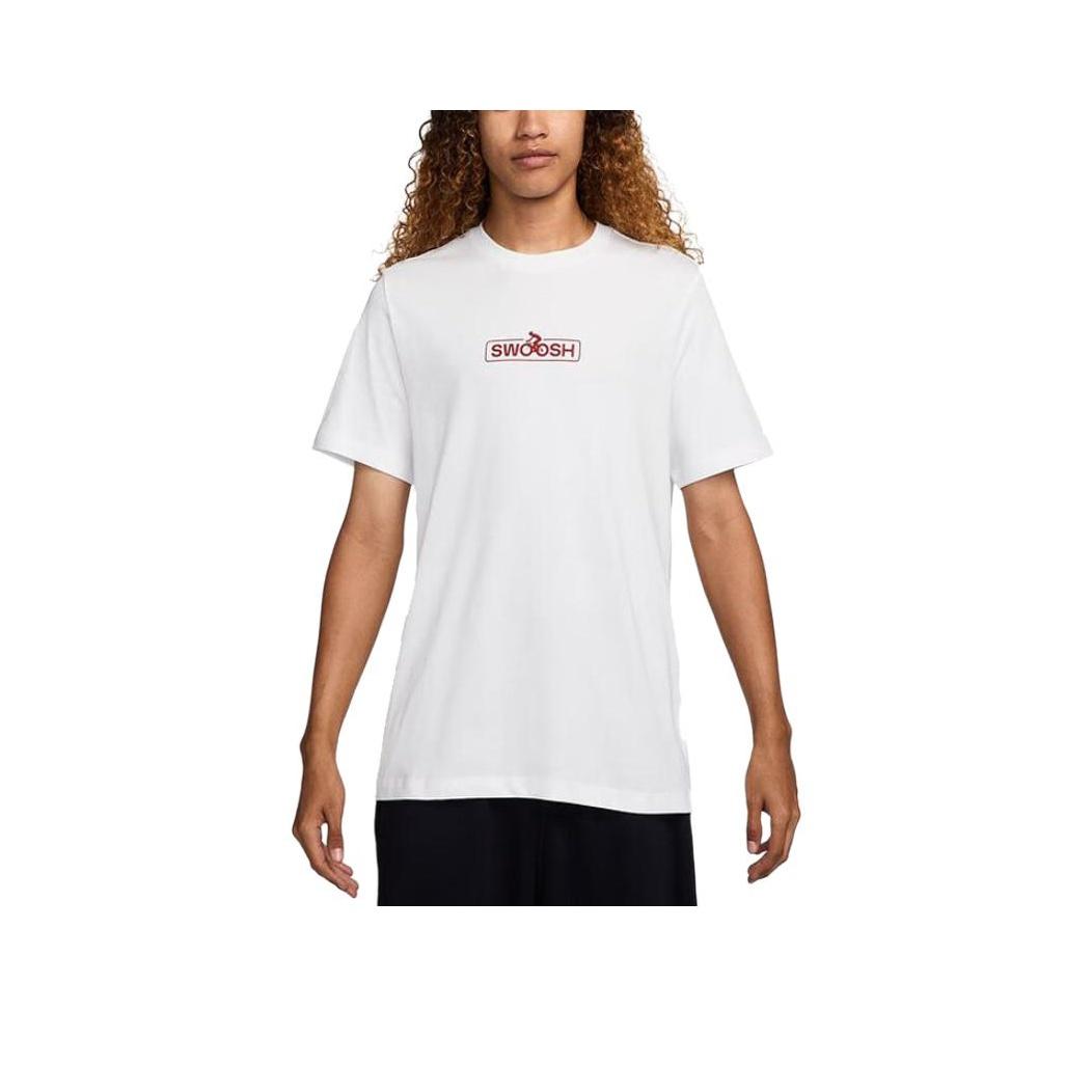 Мужская футболка Nike Club SS25 Сезонная Спортивная Повседневная С круглым вырезом С коротким рукавом Белая HJ0731100 XS