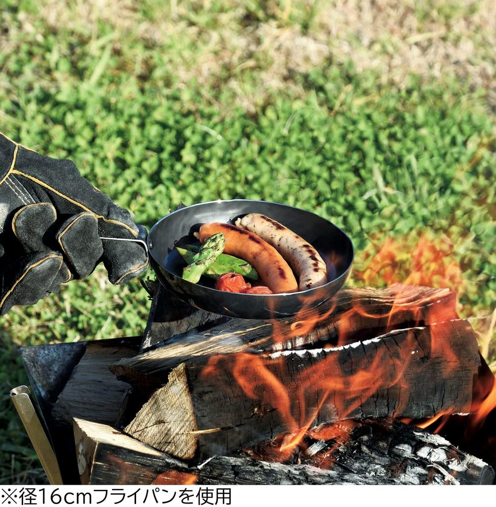 Yokoyama Iron Frying Tsubamejuku No Frying IH Outdoor Japanese-made Pan, 26cm, Waza, Pro-style Pan, Compatible, Use, EJTP-400