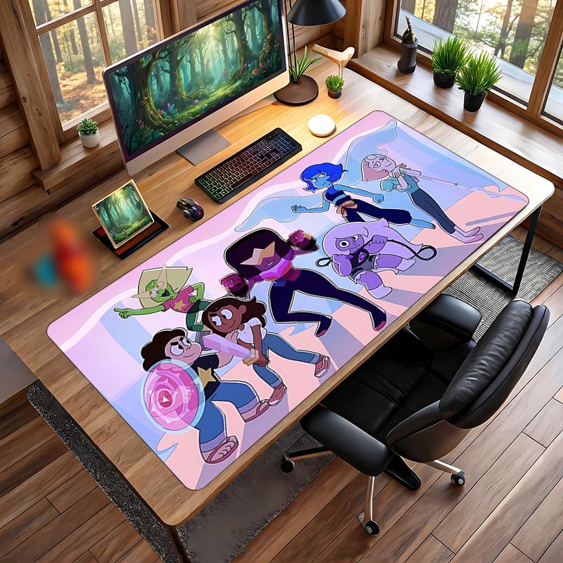 Steven Universe Printed Mouse Pad Non-Slip Waterproof Rubber Desk Mat for Gaming Office Laptop Home Decor Gift