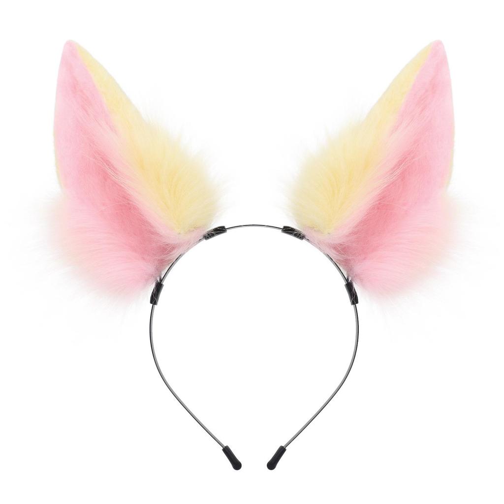 Handmade Plush Cat Ear Headband for Cosplay