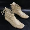 Au BANNISTER Echtes Leder Schnürstiefeletten Beige Damengröße 23.5 24.5(GEBRAUCHT)
