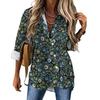 Women Street Fashion Shirt Abstract Evil Eye Casual 2025 New Spring and Autumn Blouse Long Sleeve Vintage Print Office Blouses